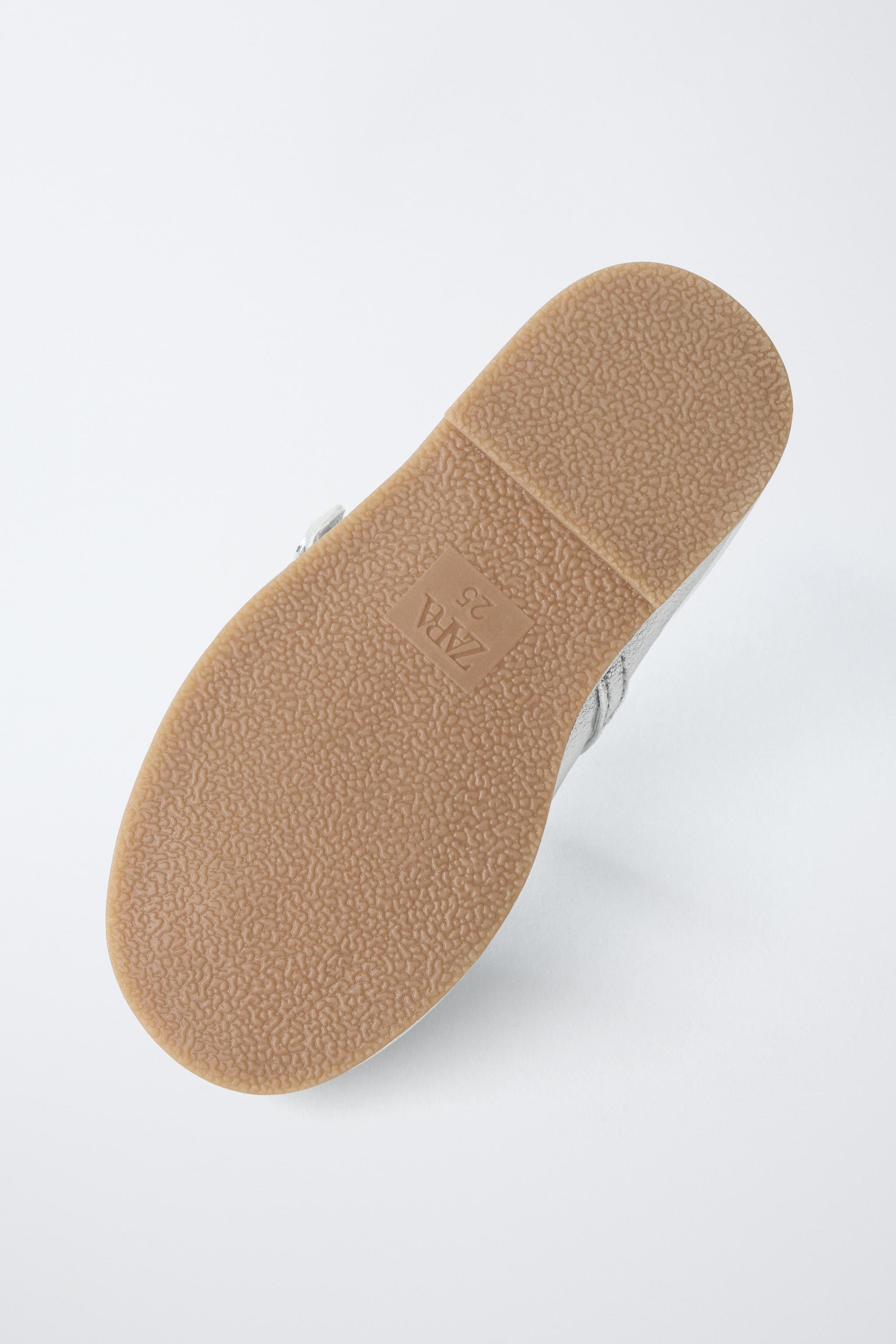 METALLIC BALLET FLATS